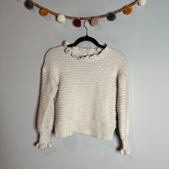 Madewell Ruffle Mockneck Stich Pullover - Picture 2 of 5